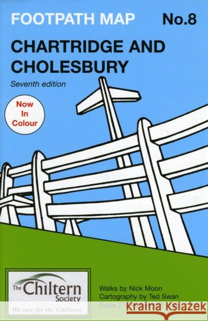 Chiltern Society Footpath Map No. 8 - Chartridge and Cholesbury  9781906632038 THE BOOK CASTLE - książka