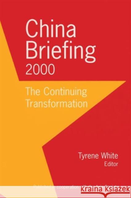 China Briefing: 1997-1999: A Century of Transformation White, Jay D. 9780765606136 East Gate Book - książka