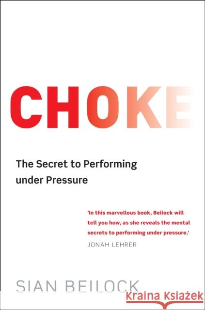 Choke Sian Beilock 9781849016452  - książka