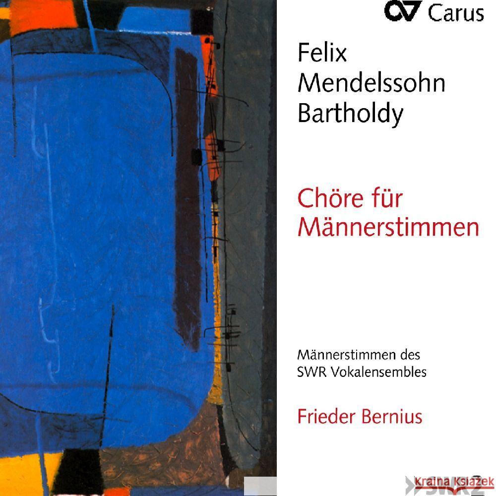 Chöre für Männerstimmen, 2 Audio-CD Mendelssohn, Felix 4009350835283 Carus - książka
