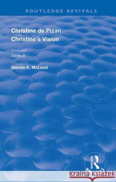 Christine's Vision Christine D 9780367110000 Routledge - książka