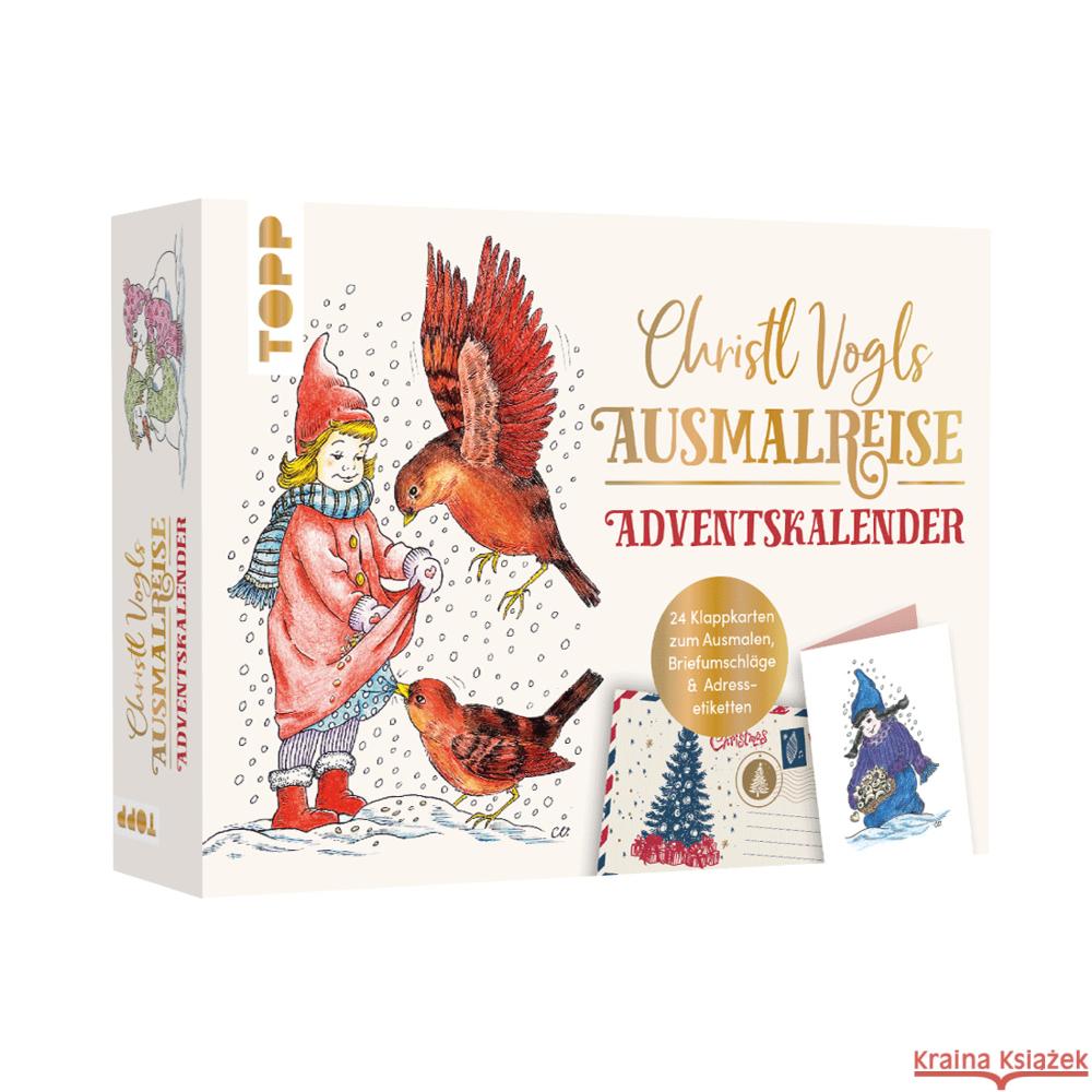 Christl Vogls Ausmalreise - der Adventskalender Vogl, Christl 4007742186203 Frech - książka