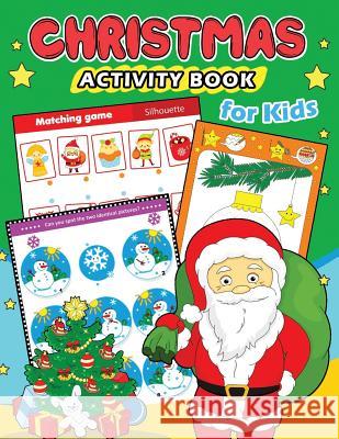 Christmas Activity Books for Kids: Education Game Activity and Coloring Book for Toddlers & Kids Bright Brain 9781731000286 Independently Published - książka