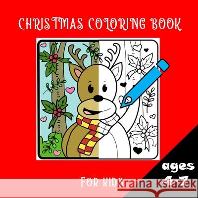 Christmas coloring book for kids ages 4-7 Dagna Banaś 9788396254375 Zu Luxpad Publishing - książka