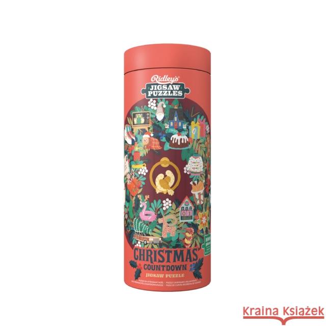 Christmas Countdown 1000-Piece Jigsaw Puzzle Ridley's Games 9781797238791 Ridley's Games - książka