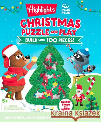 Christmas Fun Hidden Pictures & Plus-Plus Blocks Highlights 9781639623822 Highlights Press - książka