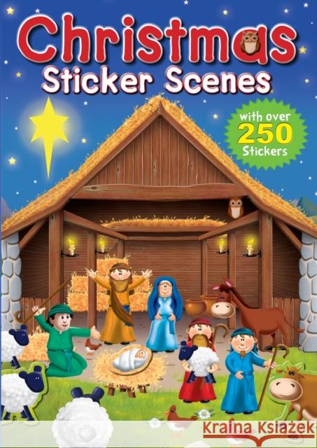 Christmas Sticker Scenes Juliet David Nigel Chilvers 9781781284339 Candle Books - książka