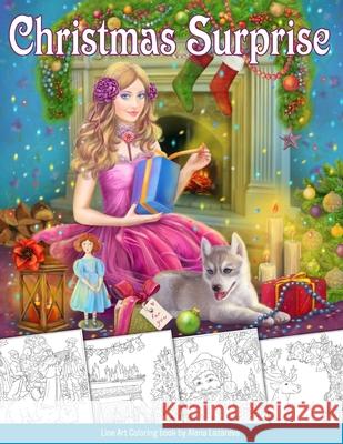 Christmas Surprise Coloring Book. Grayscale & Line art: Coloring Book for Adults Lazareva, Alena 9781790440481 Independently Published - książka