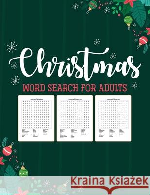 Christmas Word Search For Adults: Puzzle Book Holiday Fun For Adults Activities Crafts Games Larson, Patricia 9781649304124 Patricia Larson - książka