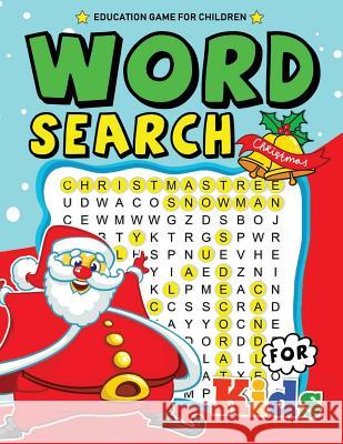 Christmas Word Search for Kids: Activity Book for Toddlers & Kids Bright Brain 9781729290088 Independently Published - książka