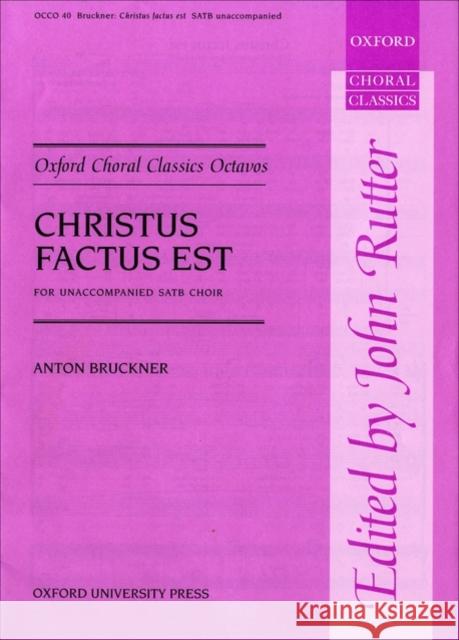 Christus factus est  9780193418141 Oxford University Press - książka