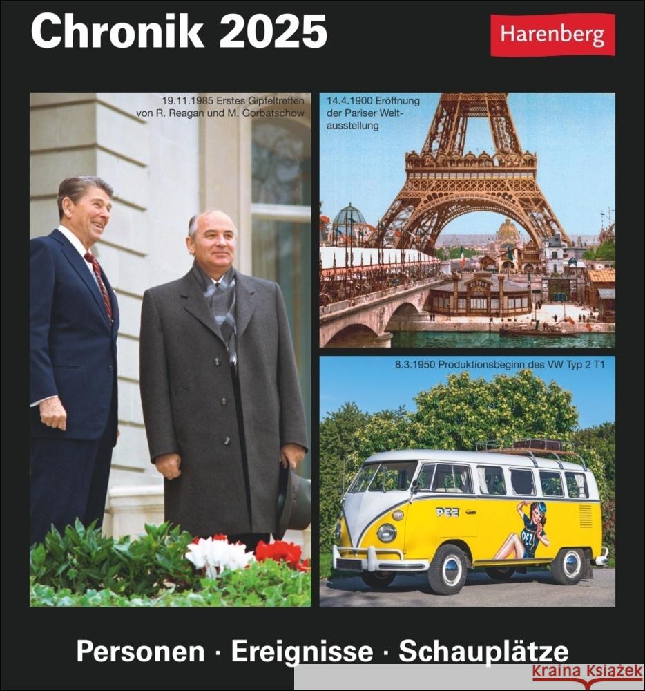 Chronik Tagesabreißkalender 2025 - Kulturkalender - Personen, Ereignisse, Schauplätze Budde, Berthold 9783840033292 Harenberg - książka