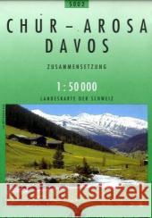 Chur / Arosa / Davos: 2019  9783302050027 Swisstopo, Switzerland - książka