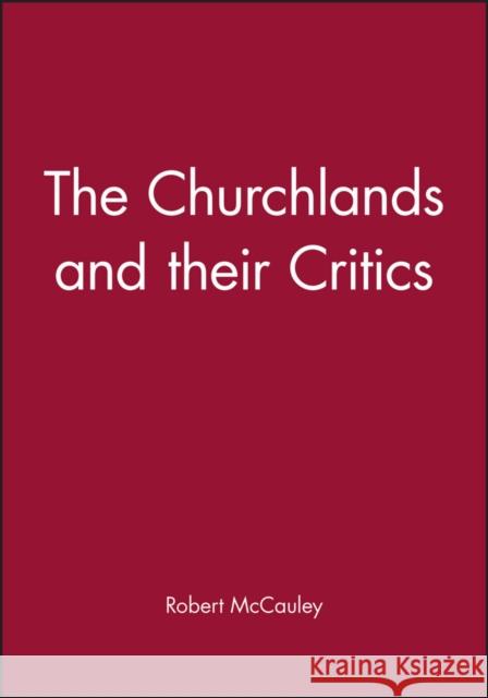 Churchlands and Their Critics McCauley, Robert 9780631189695 Blackwell Publishers - książka