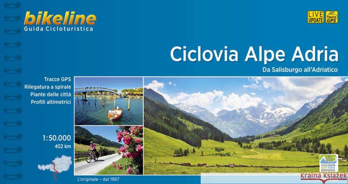 Ciclovia Alpa Adria: 2018  9783850007467 Verlag Esterbauer - książka