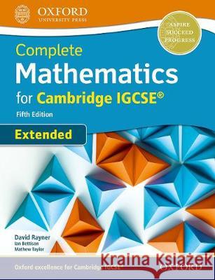 Cie Complete Igcse Extended Mathematics 5th Edition Book: With Website Link Rayner 9780198425076 Oxford University Press - książka