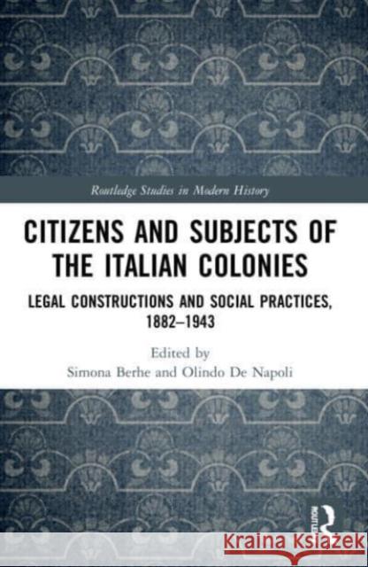 Citizens and Subjects of the Italian Colonies  9780367621650 Taylor & Francis Ltd - książka