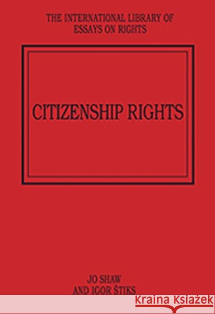Citizenship Rights Jo Shaw 9781409426301  - książka