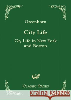 City Life Greenhorn   9783867415026 Europäischer Hochschulverlag - książka