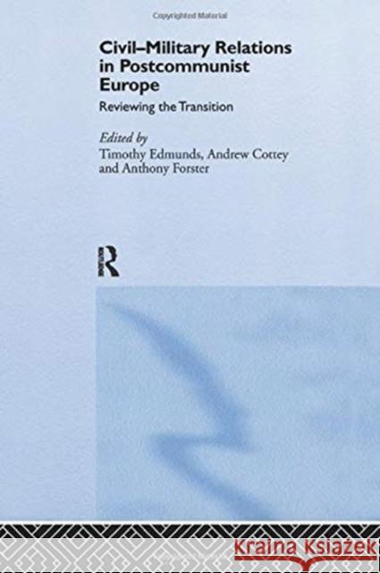 Civil-Military Relations in Post-Communist Europe: Reviewing the Transition Timothy Edmunds Andrew Cottey Anthony C. Forster 9781138376694 Routledge - książka