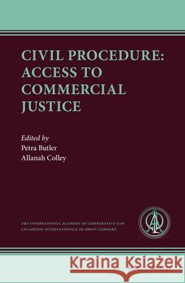 Civil Procedure: Access to Commercial Justice Petra Butler Allanah Colley 9789004721487 Brill Nijhoff - książka