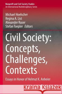 Civil Society: Concepts, Challenges, Contexts  9783030980108 Springer International Publishing - książka
