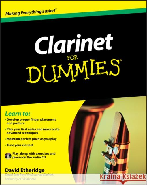 Clarinet for Dummies [With CD (Audio)] Etheridge, David 9780470584774 For Dummies - książka