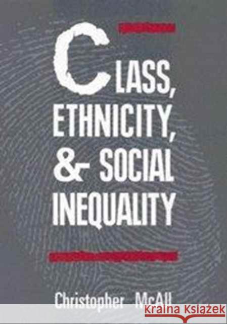 Class, Ethnicity, and Social Inequality: Volume 6 Chrisopher McAll 9780773509238 McGill-Queen's University Press - książka