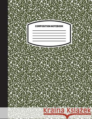 Classic Composition Notebook: (8.5x11) Wide Ruled Lined Paper Notebook Journal (Olive Green) (Notebook for Kids, Teens, Students, Adults) Back to School and Writing Notes Blank Classic 9781774762202 Blank Classic - książka