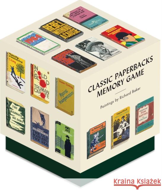 Classic Paperbacks Memory Game Richard Baker 9781616899622 Princeton Architectural Press - książka