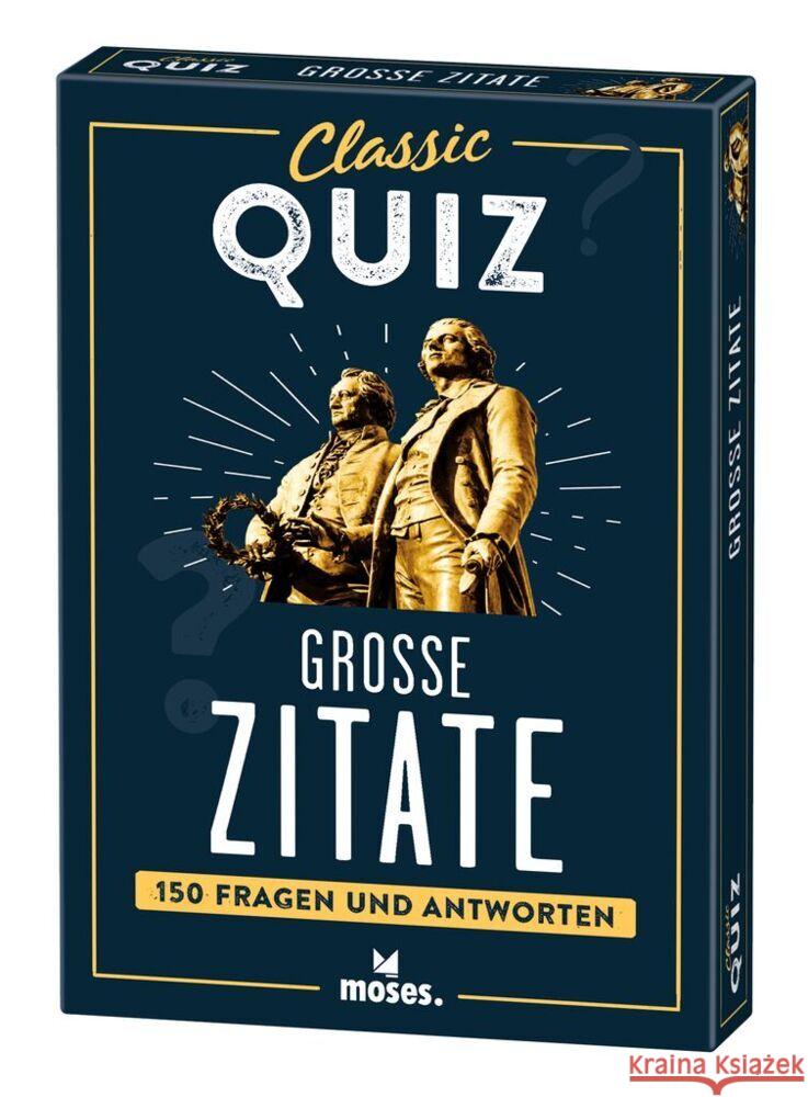 Classic Quiz Große Zitate Köhrsen, Andrea 9783964552921 moses. Verlag - książka