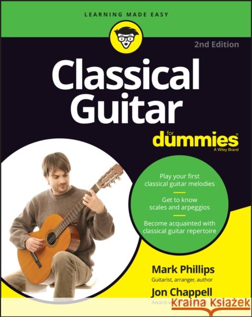 Classical Guitar For Dummies Mark Phillips 9781119873020 John Wiley & Sons Inc - książka