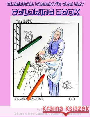 Classical Romantic Era Art Coloring Book Denise McGill 9781500793319 Createspace - książka