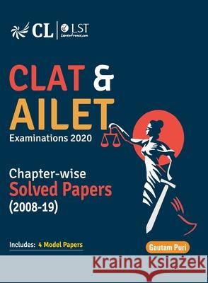 CLAT & AILET Chapter Wise Solved Papers 2008-2019 Gautam Puri 9789389310252 G.K Publications Pvt.Ltd - książka