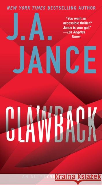 Clawback: An Ali Reynolds Novel Jance, J. A. 9781501110795 Pocket Books - książka