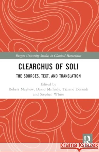 Clearchus of Soli  9780367706838 Taylor & Francis Ltd - książka