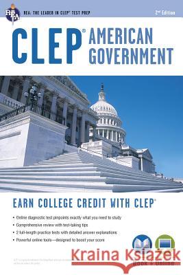 Clep(r) American Government Book + Online Jones, Preston 9780738610382 Research & Education Association - książka