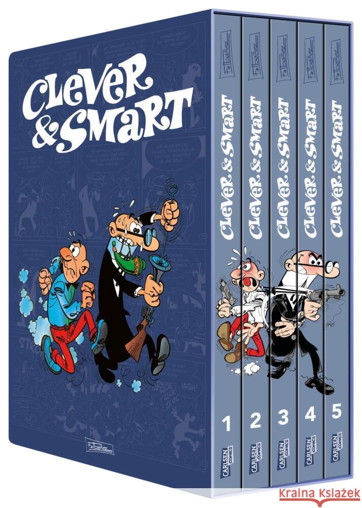 Clever und Smart: CLEVER UND SMART - Der Schuber Ibáñez, Francisco 9783551792709 Carlsen Comics - książka