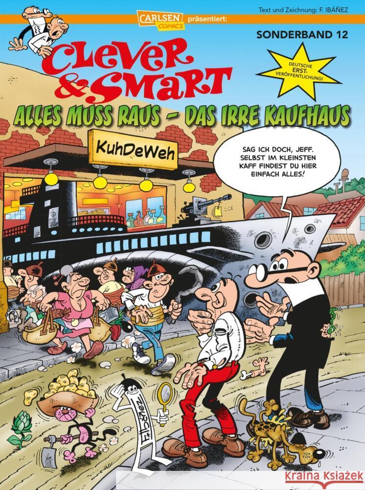 Clever und Smart Sonderband 12: Alles muss raus - Das irre Kaufhaus Ibáñez, Francisco 9783551790897 Carlsen Comics - książka