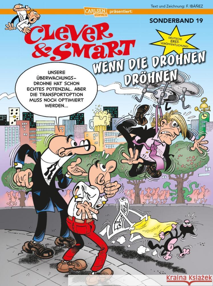 Clever und Smart Sonderband 19: Wenn die Drohnen dröhnen Ibáñez, Francisco 9783551795823 Carlsen Comics - książka