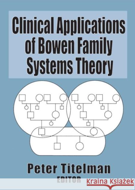 Clinical Applications of Bowen Family Systems Theory Peter Titelman 9780789004697 Haworth Press - książka