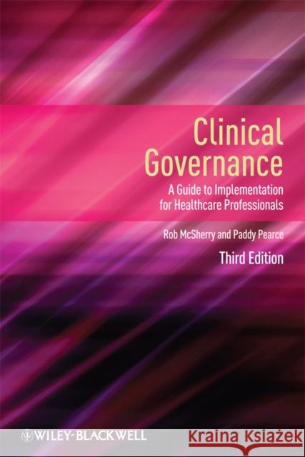 Clinical Governance 3e McSherry, Robert 9781444331110  - książka