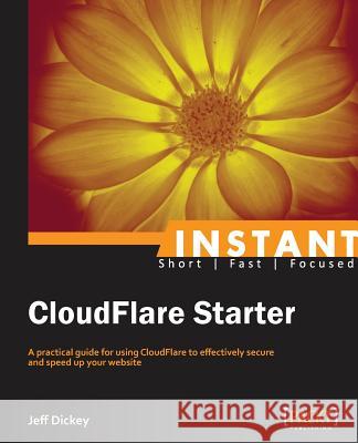 Cloudflare Starter Jeff Dickey 9781782160281  - książka