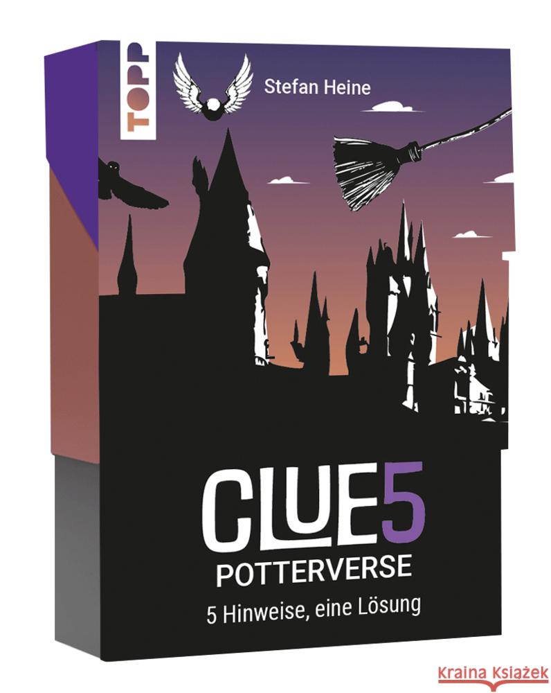 CLUE5 #Potterverse. 5 Hinweise, nur eine Lösung. Das Trend-Quiz für deine Tasche Heine, Stefan 4007742186944 Frech - książka