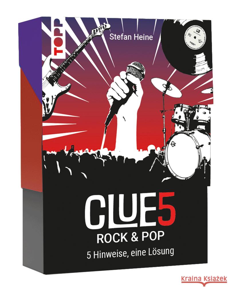 CLUE5 #Rock & Pop. 5 Hinweise, nur eine Lösung. Das Trend-Quiz für deine Tasche Heine, Stefan 4007742186968 Frech - książka
