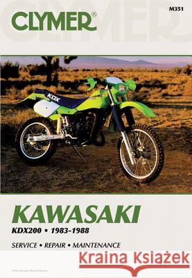 Clymer Kawasaki Kdx200, 1983-1988: Service, Rapair, Maintenance Ron Wright 9780892875146 Clymer Publishing - książka