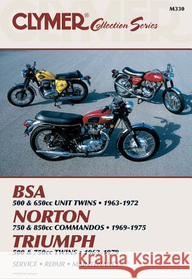 Clymer Vintage British Street Bikes: BSA, Norton, Triumph- Repair Manual Clymer 9780892876044 Clymer Publishing - książka