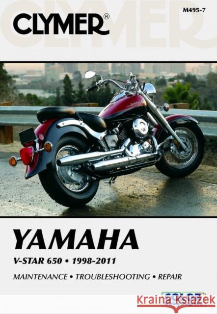 Clymer Yamaha V-Star 650 1998-2011 Ron Wright 9781599696195 Clymer Publishing - książka