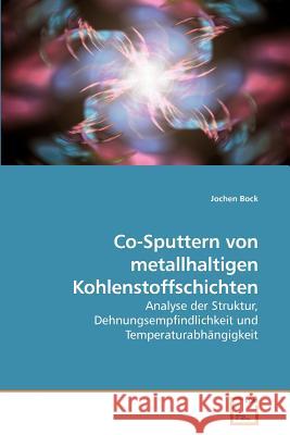 Co-Sputtern von metallhaltigen Kohlenstoffschichten Bock, Jochen 9783639049305 VDM Verlag - książka