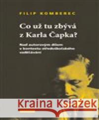Co už tu zbývá z Karla Čapka? Filip Komberec 9788086370668 Cherm - książka